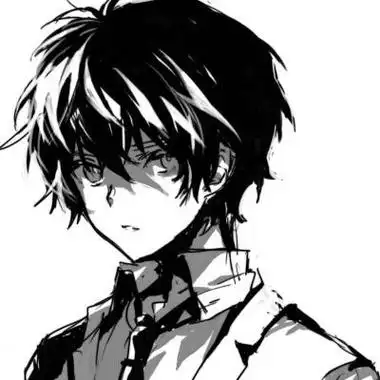 林御柌小众优质黑白动漫男头男生头像