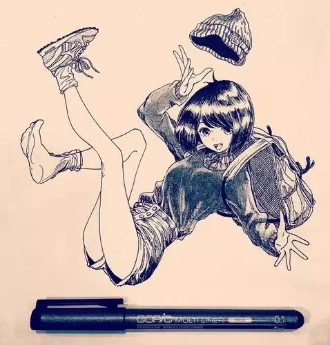 临摹完这组动漫插画,连你的速写水平都能大幅度提高了!_人物