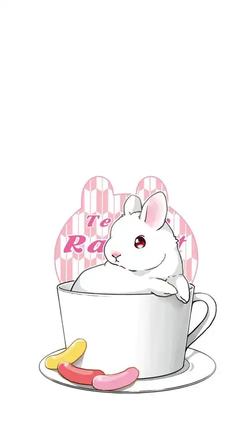 超萌可爱卡通兔子,高清图片,手机锁屏桌面-壁纸族