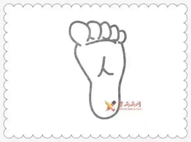 幼儿双脚简笔画