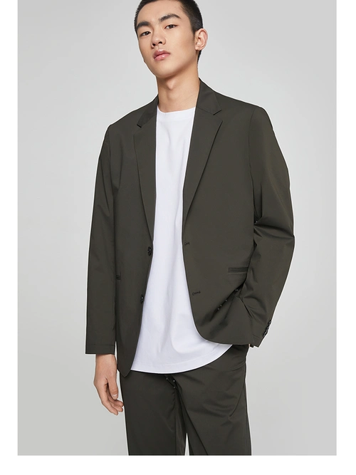 selected思莱德男士秋新西服s421372001草绿色185104axl