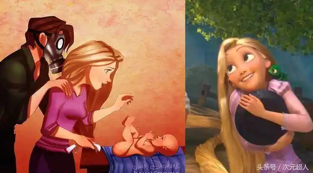 那么如果迪士尼公主怀孕了,生出的小孩子是什么样子的呢,是小公主还是