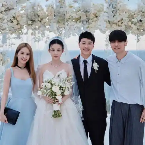 潘玮柏与网红宣云婚礼现场曝光,多位明星现身,陈妍希美翻了_照片