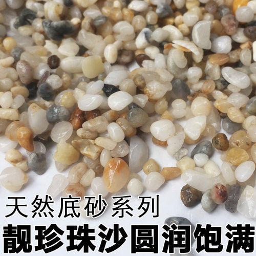 鱼缸底砂天然河沙鱼缸沙子水族箱造景底沙石子摆件水草缸装饰沙石