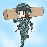 部队女兵卡通头像 卡通女兵可爱头像_微信头像图片大全