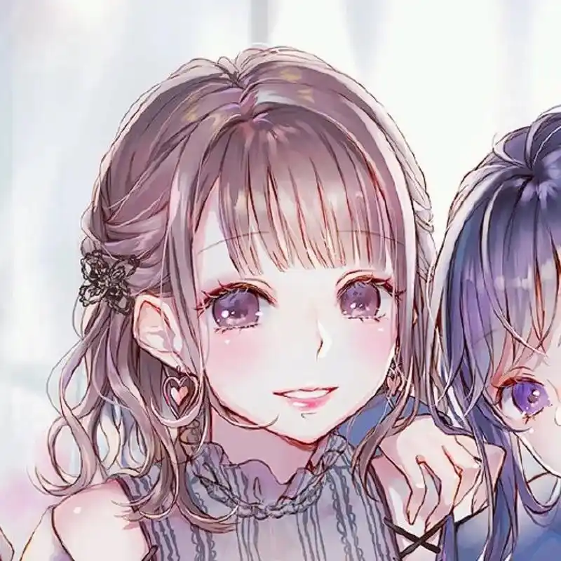 仙气女生头像  闺蜜头像#可爱头像女卡通呆萌 #姐妹头像换 - 兑音