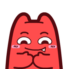 【魔鬼猫表情-偷笑】#半身 动态 捂嘴 开心 ip 动漫 魔性 zombiescat