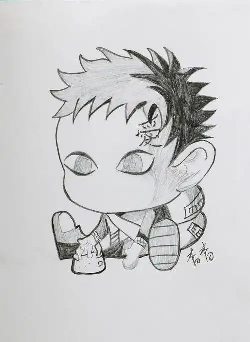 学生时期画的动漫人物