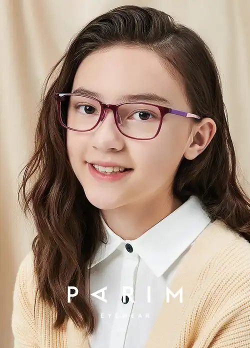 青少年眼镜儿童近视镜派丽蒙护眼手机眼镜可配度数防蓝光眼镜透明镜框