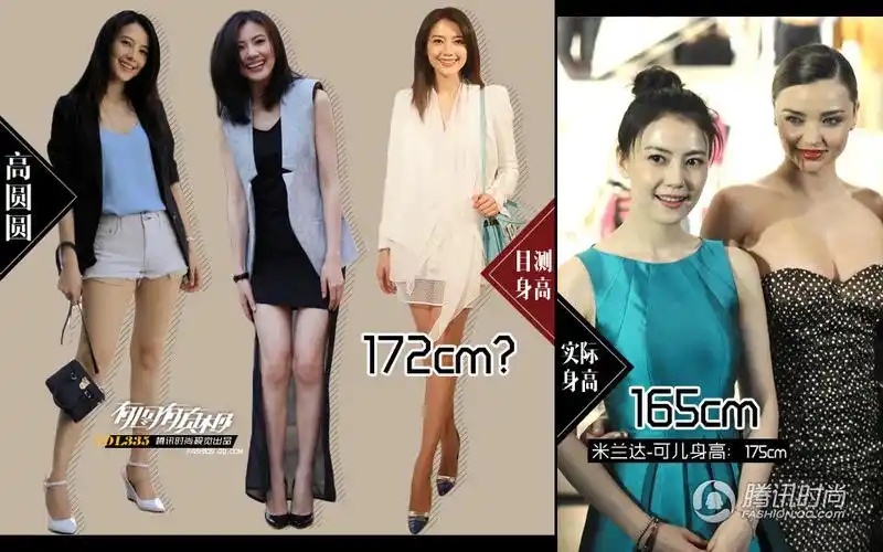 个矮没关系腿长就行高圆圆小s周迅孙俪陈意涵