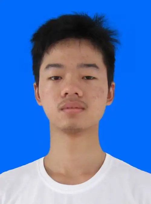 求大神帮忙把背景p成蓝色的,就证件照的那种,在线等谢谢