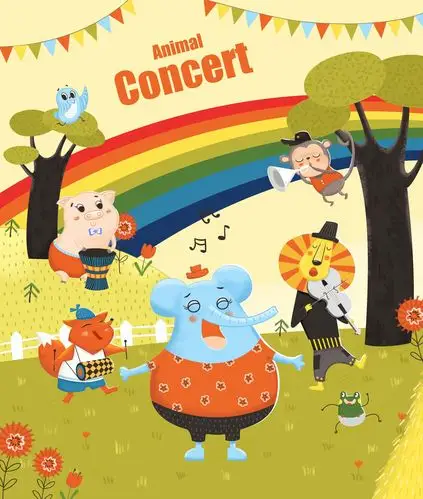 动物音乐会|插画|儿童插画|530213702 - 原创作品 - 站酷 (zcool)