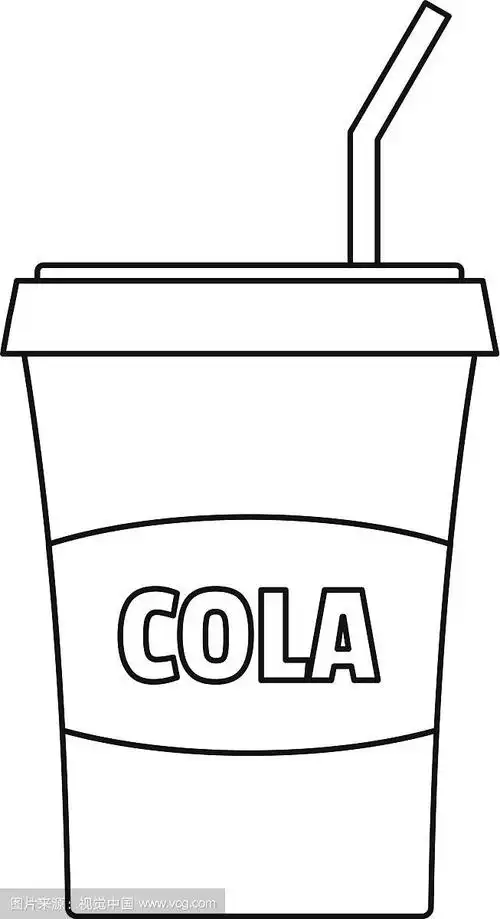 可乐图标轮廓样式