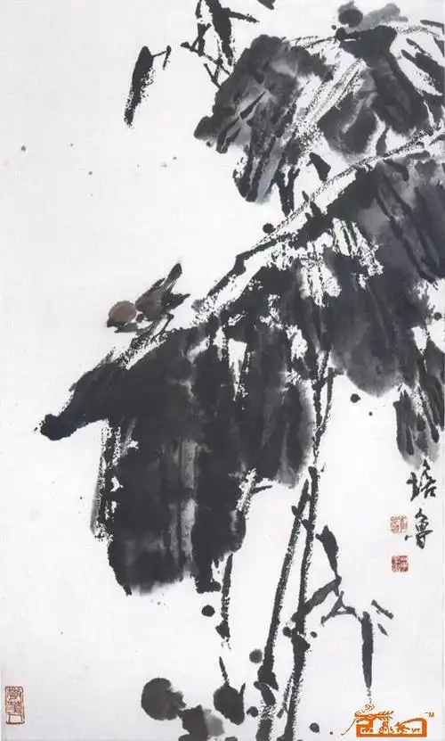 花鸟名家 崔培鲁 - 芭蕉图