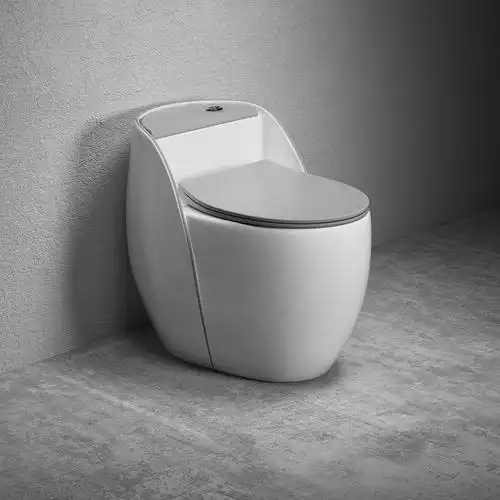 名拓9888家用小户型陶瓷抽水蛋形马桶创意彩色坐便器虹吸式座便器