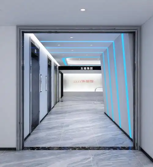 现代科技展厅前台 - 效果图交流区-建e室内设计网