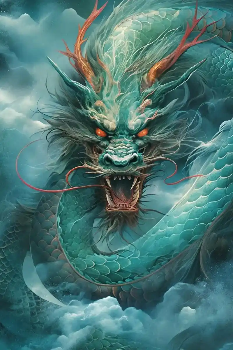 霸气龙首正面.#龙 #神龙 #中国龙 #真龙大地现真身 #鸿 - 抖音