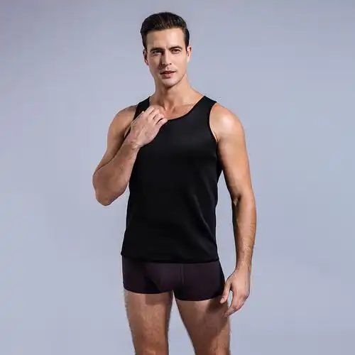 定制弹力男士瘦身氯丁橡胶背心热汗桑拿塑身背心