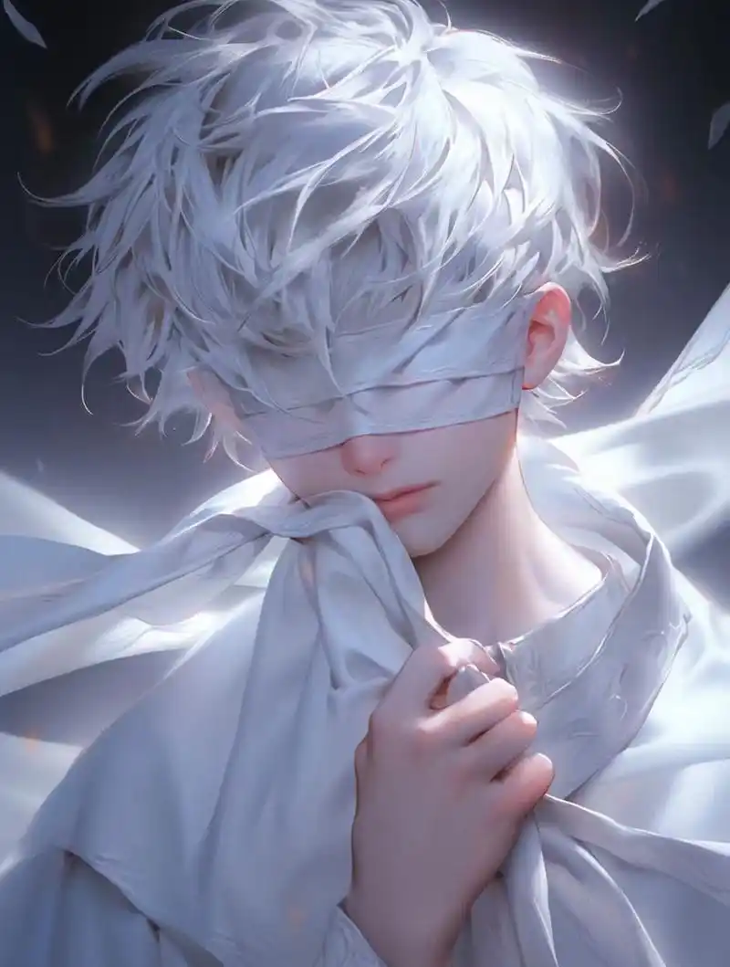 仙侠风蒙眼男生头像#动漫头像# #二次元