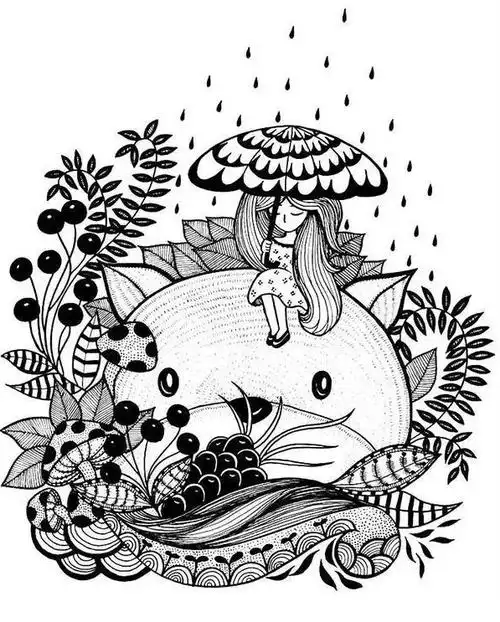 线描素材 | 创意满满的线描画