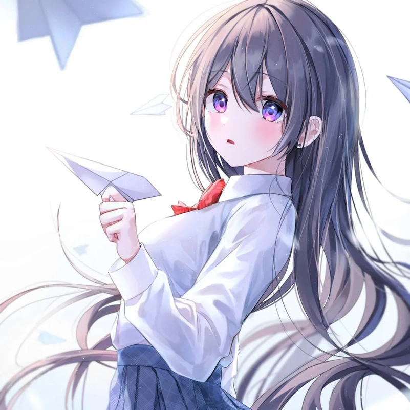 唯美动漫女生头像|人生可以受一点风浪