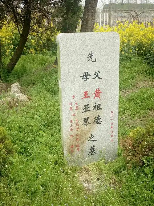 我爷爷奶奶的墓碑