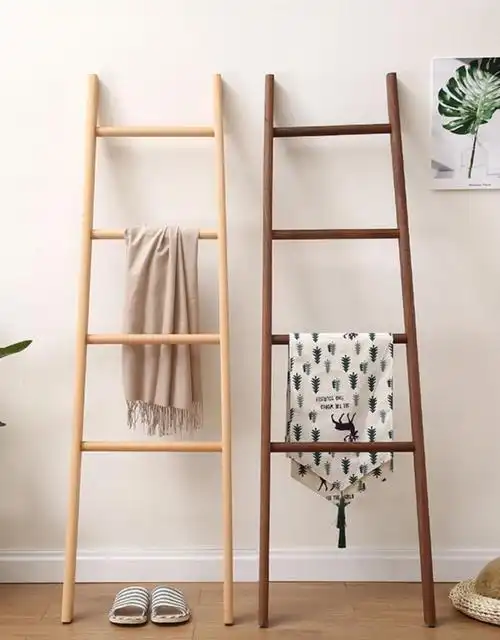 床头挂衣架日式置物架卧室靠墙挂衣架落地床头放衣服简易角落衣帽架