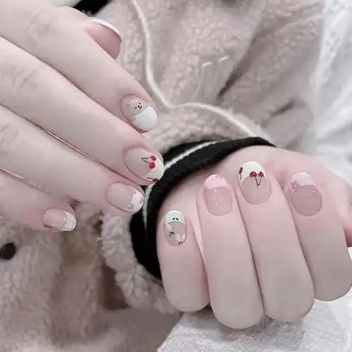 指甲简单夏天怎么做好看(短款指甲美甲图案夏)-第12张图片