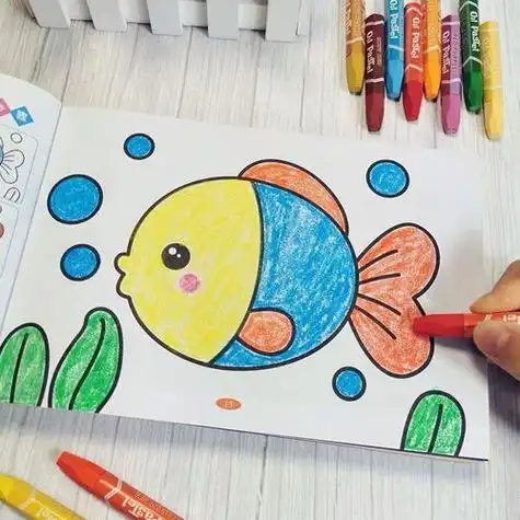 儿童画画本涂画本幼儿园涂色书儿童绘画本填色本简笔画画笔套装