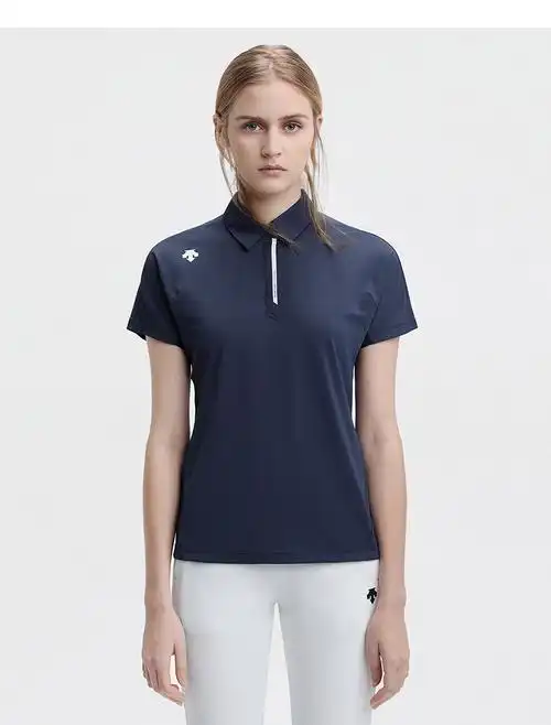 descente迪桑特 womens line女子短袖polo衫 d1232tps38 白色-wt m