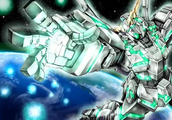 p站大佬画的同人图——高达独角兽