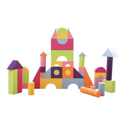明德婴幼儿童大号eva软体泡沫积木大块环保城堡拼搭益智玩具3-6岁