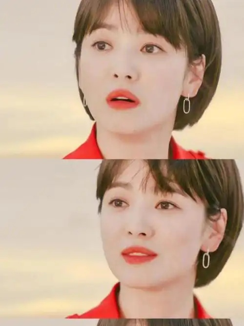 不老女神宋慧乔晒出28岁时短发红唇造型,发型真的很惊艳!