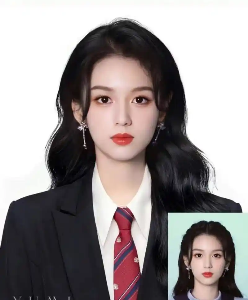 95张鲜花新鲜出炉的证件照,最美的一定是关晓彤了.[开心]