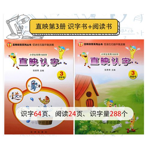 直映认字第三册3册直映系列正版教材图文识字挂图儿童早教训练拼音