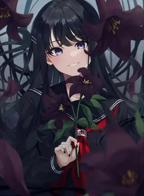 二次元,动漫女生壁纸ins高级质感(动漫二次元系列美少女无水印原图大