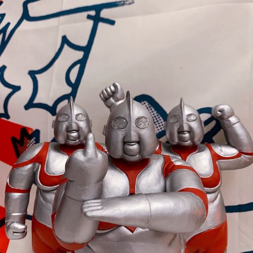 现货 gk肥宅胖奥特曼退休自制q版可爱恶搞礼物摆件玩具模型 中指款42