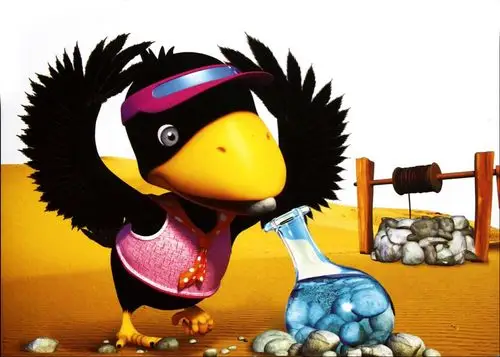 《乌鸦喝水》图片素材