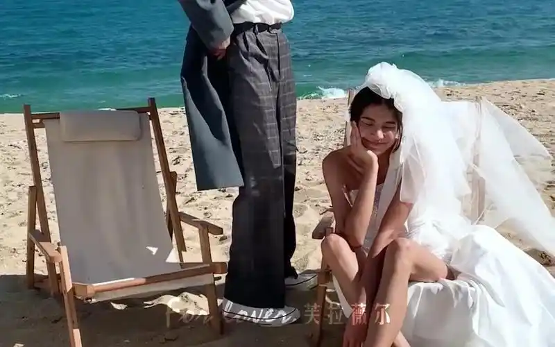 莎莎大叔婚纱照花絮|贴心的阿本