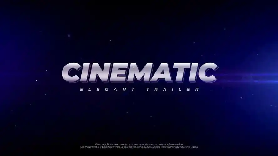 pr模板 炫酷电影预告影视包装pr开场片头模板pr模板 震撼宇宙极光电影