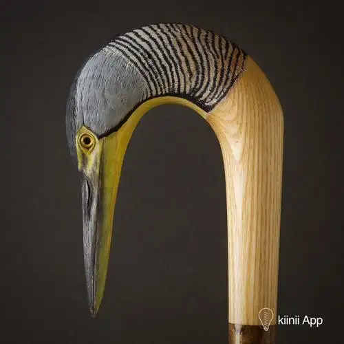 兼具艺术和实用的龙头拐杖,哦,是鸟头手杖!