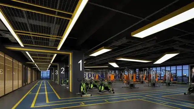 先看一张鸟瞰图 游泳健身中心分为a馆,b馆, 中间是中央接待大厅.