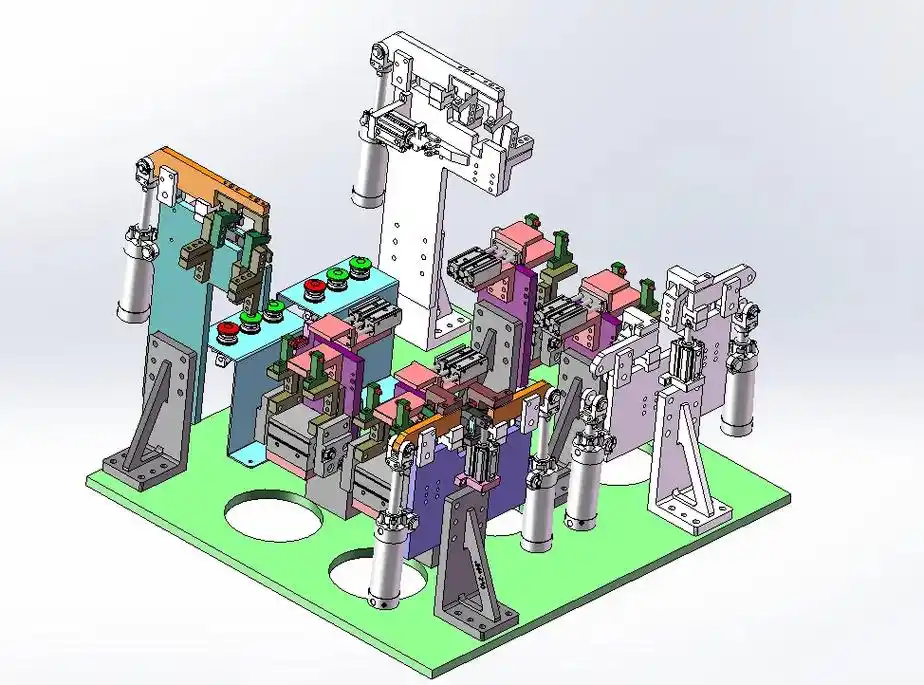 汽车座椅焊接夹具设计完成,待加工.#焊接夹具 #工装夹具  - 抖音