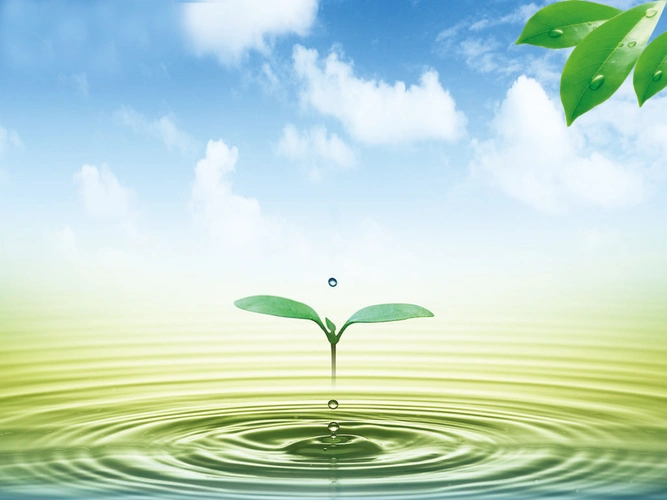 节约用水环保海报背景素材 - 当图网