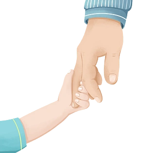 父亲节温馨大手牵小手