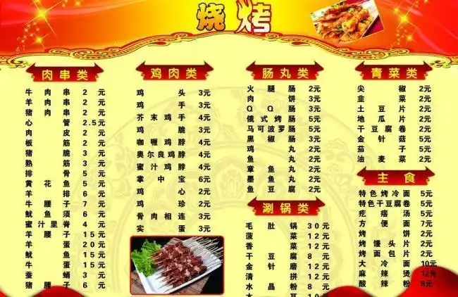烧烤菜谱图片