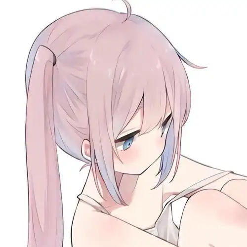 粉色双马尾动漫头像