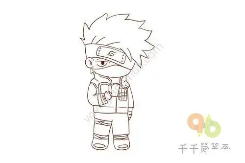 火影旗木卡卡西简笔画