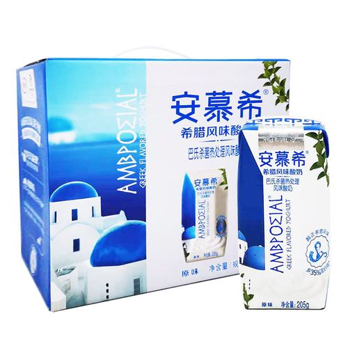 伊利安慕希酸奶原味/香草205g*12盒/装