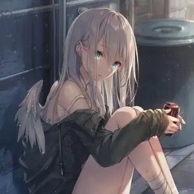 唯美伤感动漫女生头像